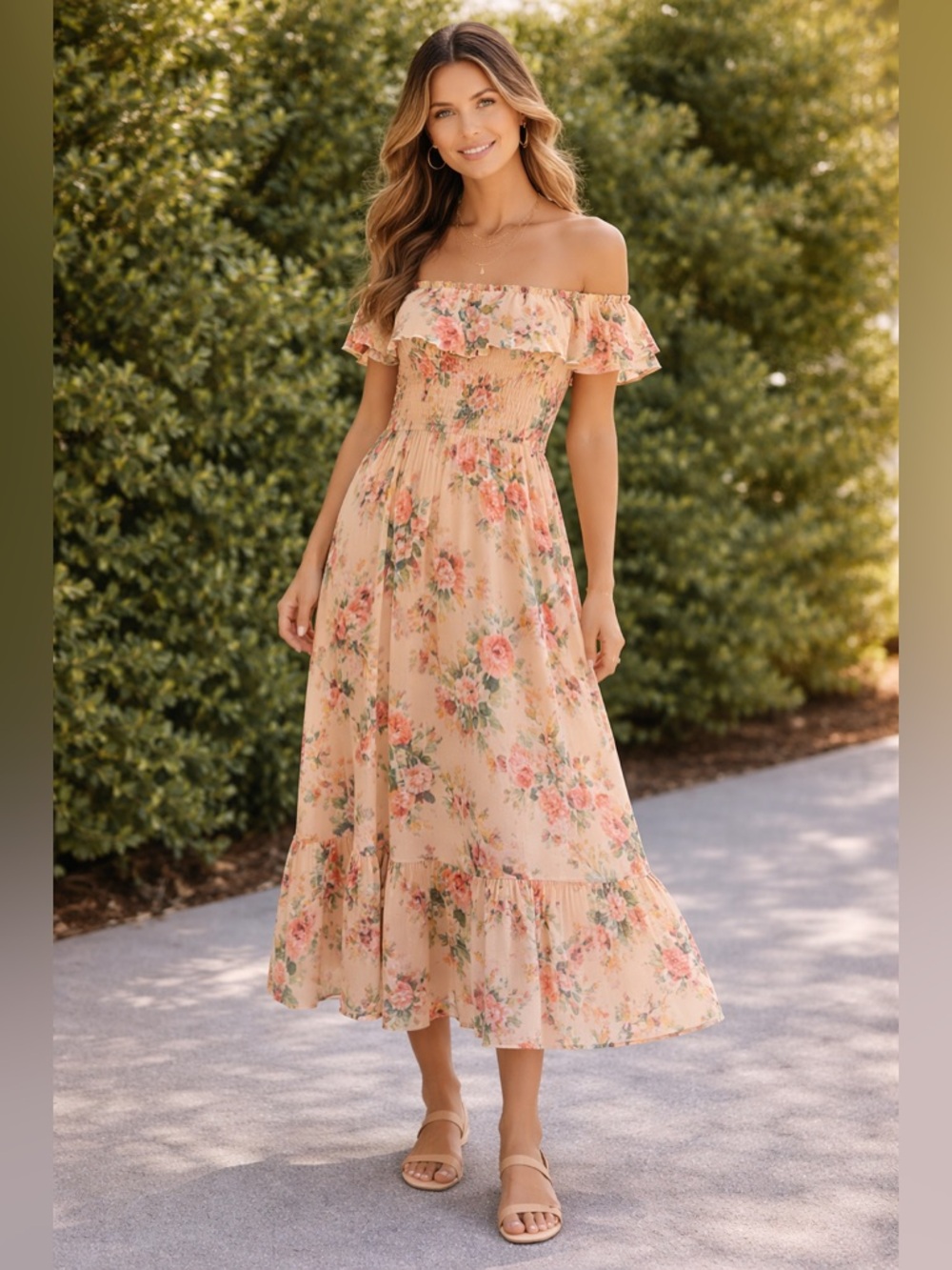 Floral Print Maxi Dress